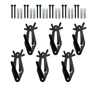 Deer Skull Hook Set, 6 Heavy Duty Hooks for Trophy Display, Effortless Installation for Living Room and Bedroom Decor (B)