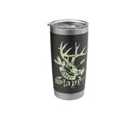 Deer Slayer Hunting Range Deers Buck Hunter Killer Cool Stainless Steel Insulated Tumbler