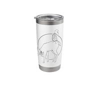 Deer Squirrel Owl Forest Animals in a Circle Stainless Steel Insulated Tumbler