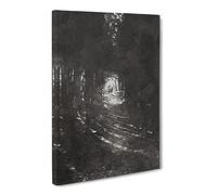 Deer Stag Within The Forest Canvas Print | Gallery Wrapped 30mm Frame Wall Art | 24x16 inches | Ready to Hang | Abstract Animals Picture | Living Room Bedroom Lounge Office