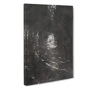 Deer Stag within the Forest Canvas Print | Gallery Wrapped 30mm Frame Wall Art | 30x20 inches | Ready to Hang | Abstract Animals Picture | Living Room Bedroom Lounge Office