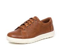 Deer Stags Boy's Kane Memory Foam Casual Dress Comfort Sneaker, Dark tan/Cream, 7 Medium US Big Kid, Dark Tan/Cream