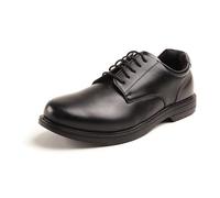 Deer Stags Men's Crown Oxford, Black, 12 Wide
