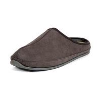Deer Stags Men's Grizzly Slipper, Grey, 12 UK