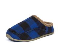 Deer Stags Mens Slippers, Blue/Black, 10 UK