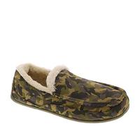 Deer Stags Men's Spun Slipper, Brown Camo Microsuede, 18
