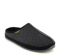 Deer Stags Slipperooz Wherever Adult Slippers, Black Tweed, 12 Wide