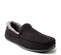 Deer Stags Women's Mens Slippers, Black-Spun, 11 UK