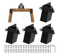 Deer Stand Brackets, Heavy-Duty Deer Blind Brackets-Cap 3,000 lbs Elevator Brackets 4x4 Compound Angle Brackets Powder Coated for Hunting Platform, Shooting Shacks, Observation Decks and Tree Houses