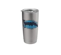 Deer Standing in The Fog - Red Deer Stainless Steel Insulated Tumbler