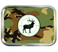 DEER TARGET HUNTING CAMOUFLAGE 2oz TOBACCO TIN,PILL BOX,BACCY TIN