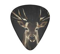 deer The guitar pick, for acoustic, electric, bass guitars - natural touch, 12 pack, multi-color.