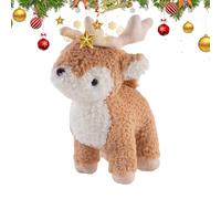 Deer Toy - 9.8 Inch Soft Doll Figure, Reindeer Plush Stuffed Animal | Cute Huggable Fabric Design, Comfort Decorative Companion, Kids/Adults/Girls/Boys/Valentine/Birthday/Sofa/Bedroom Gift