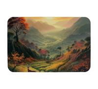 Deer under the Sunset Technology Fabric floor mat