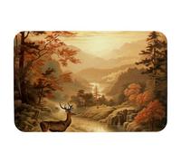 Deer under the Sunset Technology Fabric floor mat