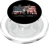 Deer US Flag - Buck Hunting Lover Big Game Hunter PopSockets PopGrip for MagSafe
