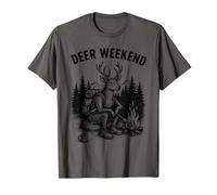 Deer Weekend Hiking Camping Outdoors Nature T-Shirt