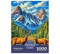 Deer Well Finished Paper Jigsaw Puzzle Suited to Peaceful Downtime, Built Around Fantasy And Supporting Concentration Patience And Shared Enjoyment 38x26cm/1000pcs