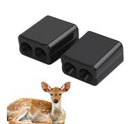 Deer Whistles, 1 Pair of ABS Ultrasonic Protection, Deer Whistle, Wildlife Warning, Car Deèr Whistle, Commuting the Ride Night Highway Road Trip Camping Hiking Animals