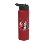 Deer White-Tailed Deer Stainless Steel Insulated Water Bottle