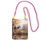 Deer Wildlife Art A Large Capacity Crossbody Phone Case For Worry Free Travel