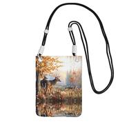 Deer Wildlife Art A Large Capacity Crossbody Phone Case For Worry Free Travel