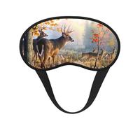 Deer Wildlife Art Print Adjustable Eye Cover for Sleeping, Comfortable, Pressure-Free and Breathable Sleeping Masks