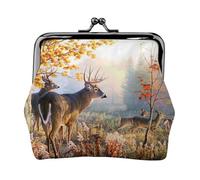 Deer Wildlife Art Printing Lightweight Coin Purse, Minimalist Wallet for Coffee Runs and Local Outings