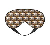 Deer Wildlife Art Printing Soft Dual-Use Sleep Blocks Light Efficiently Blackout Eye Mask for Sleeping