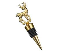 Deer Wine Bottle Stopper - 11.4x3.5cm Wine Bottle Stopper, Zinc Alloy Durability Advantage | Reusable Champagne Sealer Corks with Ease, Artistic Antler Luxury Drink Saver for Home Bar Restaurant