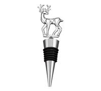 Deer Wine Bottle Stopper - Artistic Antler Luxury Drink Saver | Elegant Champagne Closure Creative Design, Holiday Entertaining with Resealable Cork Topper for Home Bar Restaurant Dinner Celebration