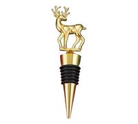 Deer Wine Stopper, Christmas Deer Decorative Wine Bottle Stopper, Reusable Champagne Sealer Corks for Wedding Birthday Thanksgiving Bar Party Decorations