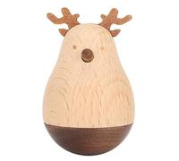 Deer Wobbler Roly Poly Toy, Wooden Balancing Toy with Cute Deer Design, Exquisite Craftsmanship for Home Office School Decor and Stress Relief