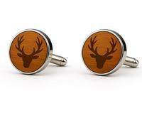 Deer Wooden Cufflinks Natural Cufflinks Style Classic Men Jewellery Shirt Cufflinks Gift for Men Deer Theme