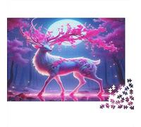 Deer1000 Pieces Jigsaw Puzzles for Adults Family Game FantasyFun And Challenging Home Decors Great Gift Idea70x50cm/1000pcs