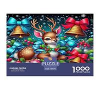 Deer1000Piece JigsawPuzzlewildlife ForAdults Challenging Brainteasing Age12+byth ThemeFlowersandBirds Fun, Challenging 70x50cm/1000pcs