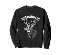 Deeraholic Deer Head Design Deer Lovers Sweatshirt