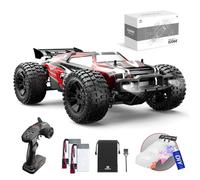DEERC 9206E 1:10 Scale High-Speed RC Car, 48+ KM/H 4WD All-Terrain Off-Road Monster Truck with DIY Extra Shell, 2.4GHz Remote Control, 2 Batteries, 40+ Min Playtime for Adults & Boys
