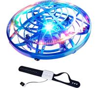 DEERC D12 Mini Drone for Kids with Wrist Remote, Hand Gesture Controlled UFO Drone Toy, 33g Indoor Flying Toy with LED Lights, Battle Mode, Obstacle Avoidance, 360° Flips, Altitude Hold