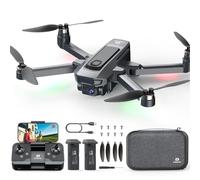 DEERC D25 Drone with 1080P HD Camera for Kids Adults with 5G Transmission, Foldable RC Quadcopter with Brushless Motor, Optical Flow, Tap Fly, Voice Control, 2 Batteries 40Mins, Easy for Beginners