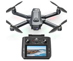 DEERC D35Pro Drone with Camera 4K Professional for Adults, RC Quadcopter with HD Screen on Controller, Brushless Motor, Follow Me, 5G Transmission, Auto Return, GPS Drone with SD Card, 40Mins Flight