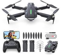 DEERC Drone with 1080P HD Camera for kids and Adults, D75 Foldable FPV RC Quadcopter with 32 Mins Long Flight Time, Brushless Motors, Voice and Gesture Control, Tap Fly, 3 Speed Modes for Beginners