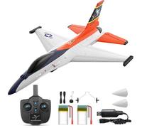 DEERC F-16 Style RC Airplane (X-62A Vista), 4-Channel Remote Control Jet with 6-axis Gyro Stabilizer EPP RTF Hobby Glider Aircraft Plane Easy to Fly for Adults Boys