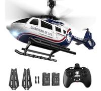 DEERC RC Helicopter,Military Rescue Remote Control Helicopter for Kids & Adults,Toys Helicopter with Altitude Hold, One Key take Off/Landing, LED Light, Low Battery Reminder, Gift for Boys Ages 8-12