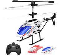 DEERC Remote Control Helicopter Age 14+, 3.5 CH Altitude Hold RC Helicopters w/Gyro for Beginner, 2 Shells LED Light One Key Take Off/Landing, 2.4GHz Aircraft Indoor Flying Toy for Kids Boys Girls