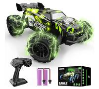 DEERC Remote Controlled Car, 2.4 GHz Luminous RC Cars with 2 Rechargeable Batteries for 40 Minutes Playtime, All Terrain Off-Road Monster Truck Toy for Boys Children from 8 Years