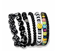 Deerhobbes Design your own Y2K Bracelet Set for Teen Girls - Cute Kandi Bracelets Stackable Bracelets -Accessories Women, One Size, Acrylic, no gemstone