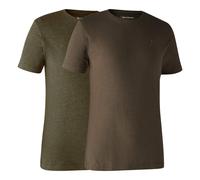 Deerhunter Basic 2 pack T Shirt Adventure Green/Brown XXX Large Hunting shirt