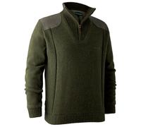 Deerhunter - Carlisle Knit with Stormliner - Softshell jumper size L, olive