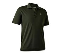 Deerhunter Climate Polo Shirt with 37.5 Technology - Forest Ember XXXX-Large - Hunting shirt breathable cotton for Men